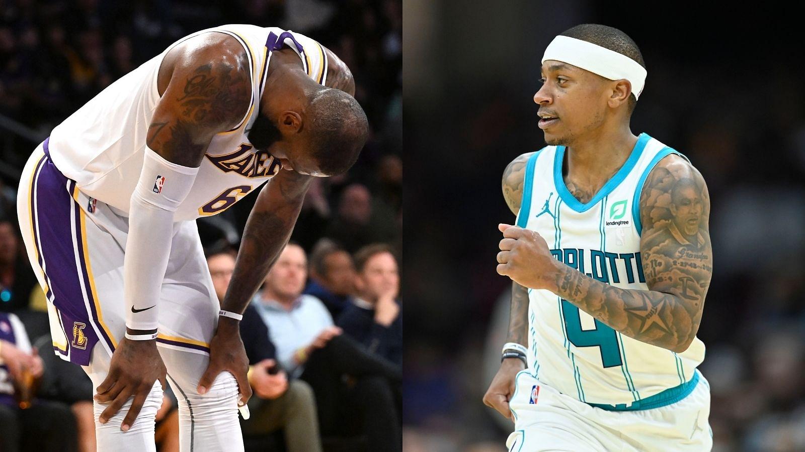 "Stop with the fake love Cuffs the Legend, we don’t get down like that at all!": Isaiah Thomas scuffs off LeBron James' close friend on Twitter as he congratulates him on his Hornets debut