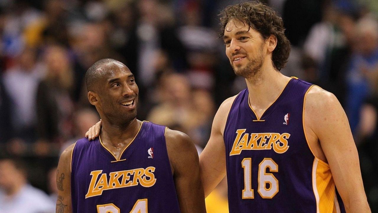 "No no, I'm coming!": When Kobe Bryant met Pau Gasol after his introductory Lakers press conference after the Spanish legend joined the Black Mamba
