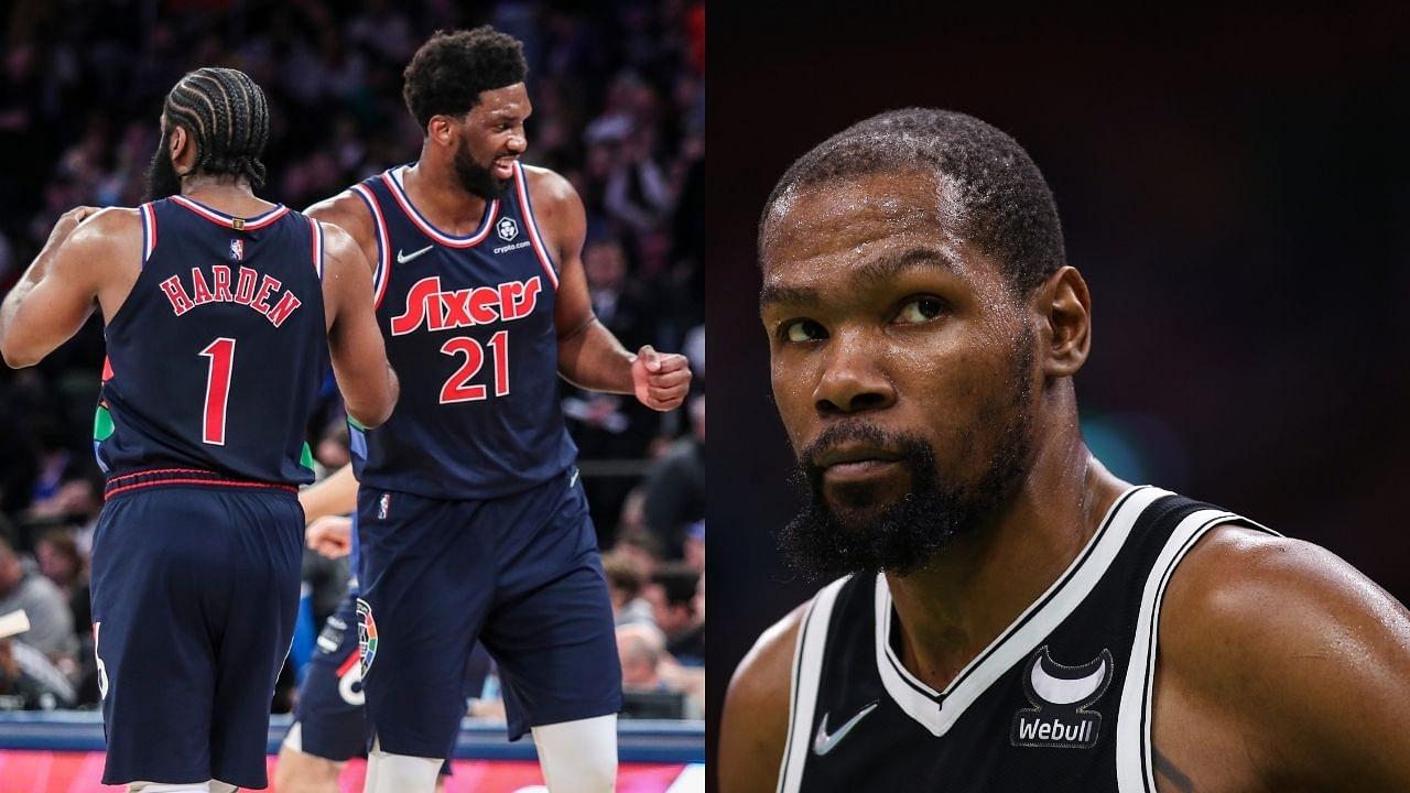 “Joel Embiid is a b*tch to play against and transforms from Kobe Bryant to Shaq”: Kevin Durant sings the Sixers All-Star's praise amidst MVP campaign