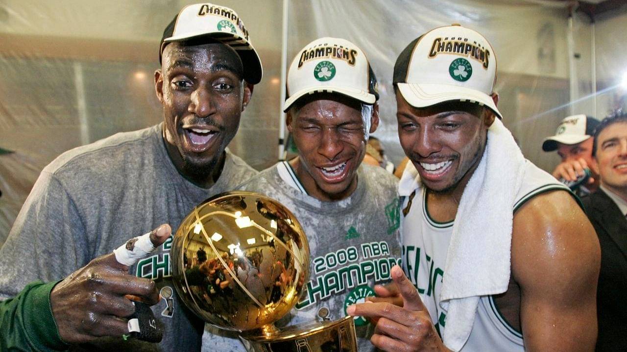 “Ray Allen grabbed my head and the first thing we did was dap each other up”: Kevin Garnett hints towards him burying the hatchet at NBA75 with the former Celtics sharpshooter 