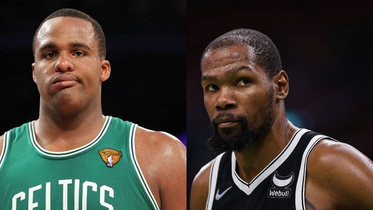 “Those ain’t your seats big dog?!”: Kevin Durant trolls Big Baby Davis after he hilariously gets moved from ‘his seat’ during Celtics win over Nets
