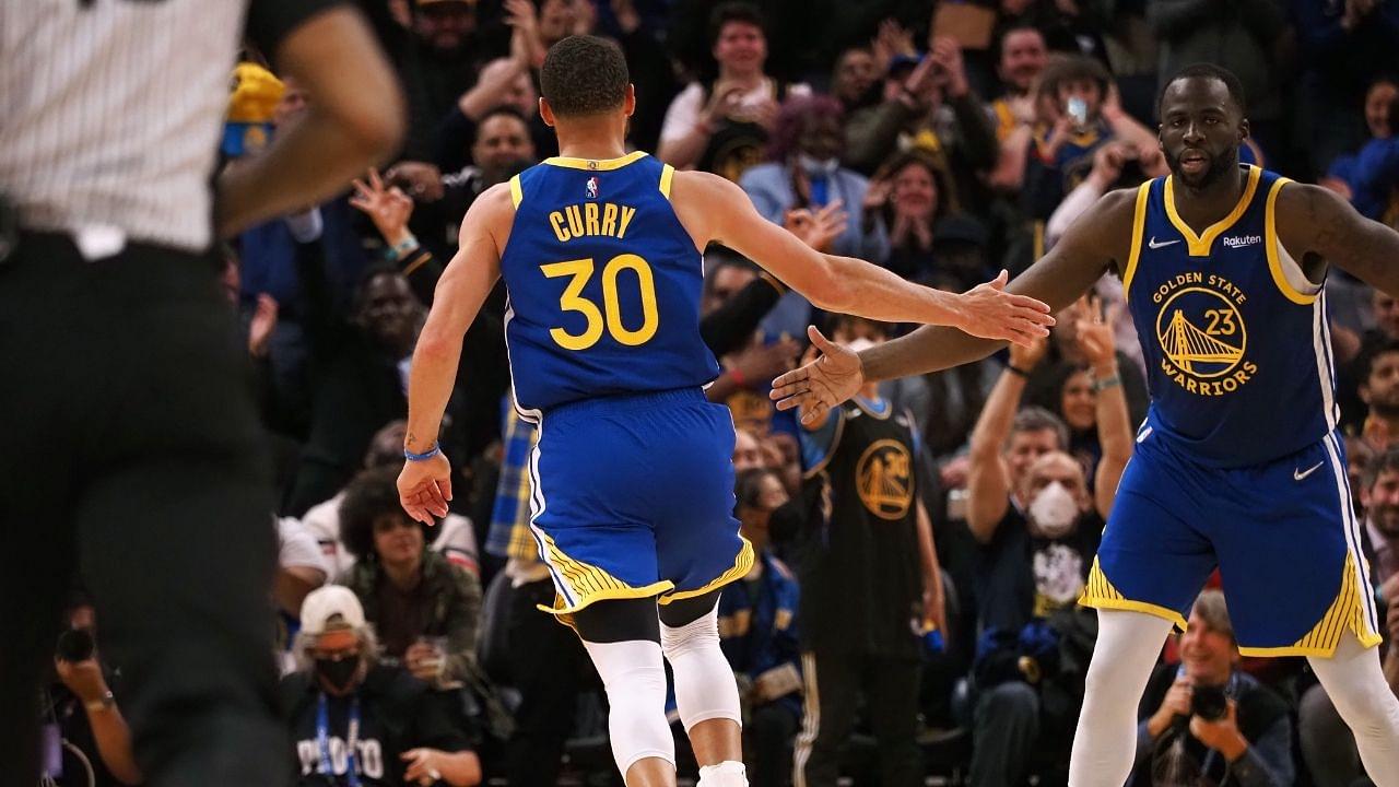 "Stephen Curry went GOD mode in the 15 minutes he played with Draymond Green!": Statistic from the Warriors-Wizards' game shows how deadly the Warriors' duo gets when they're on the floor together