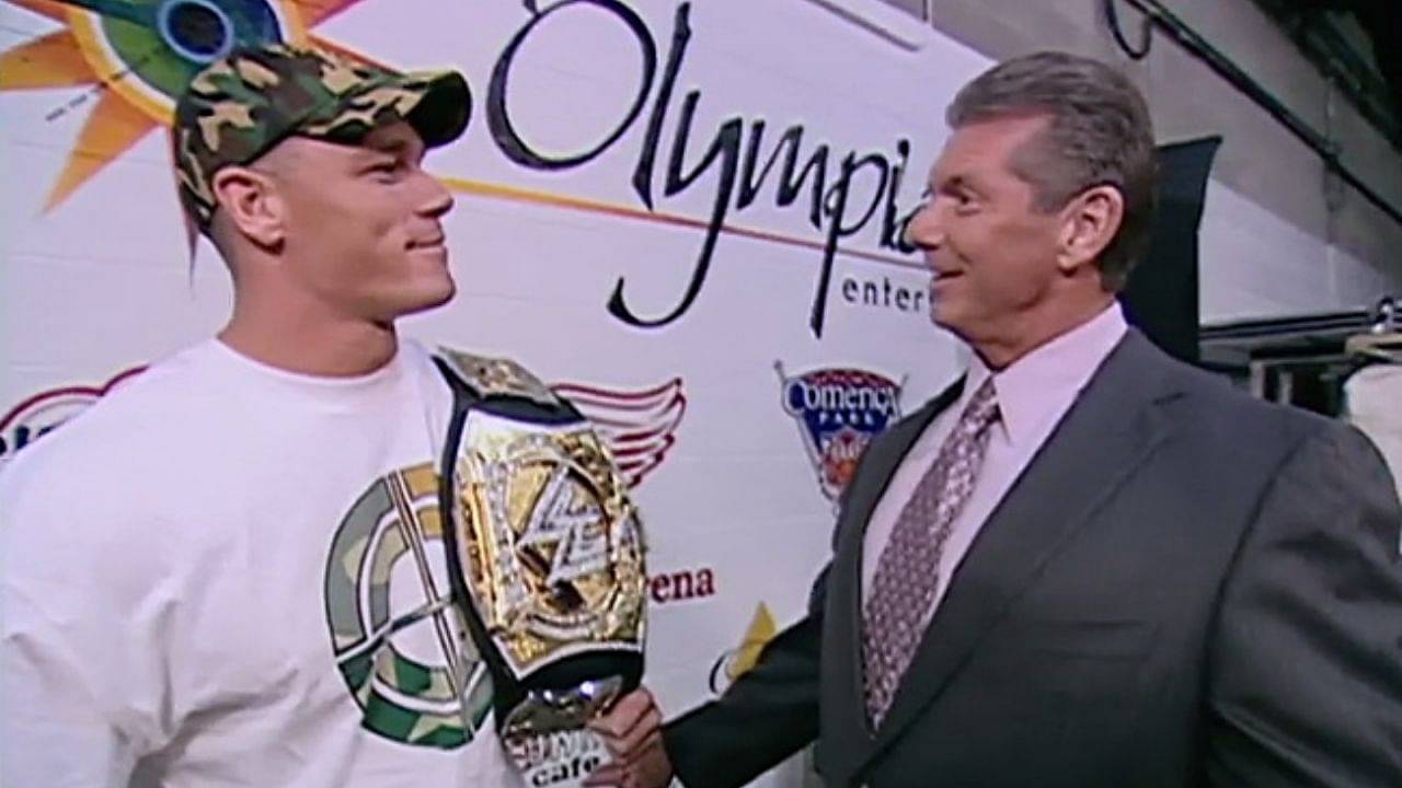 John Cena Austin Theory Vince McMahon