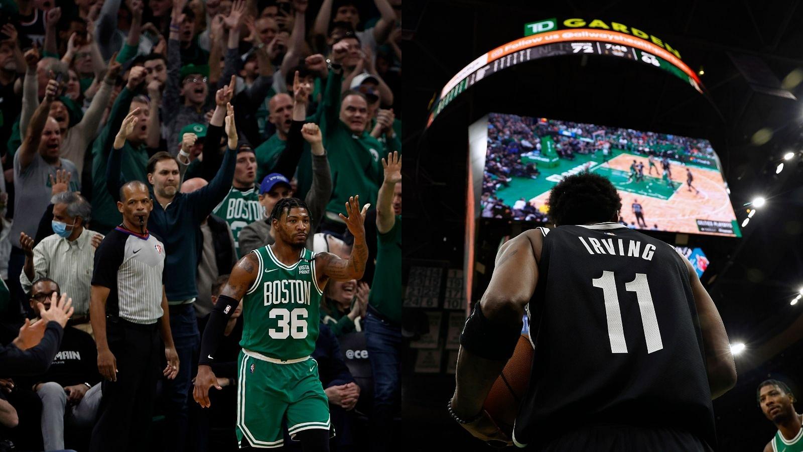 “Kyrie Irving – 10 points and ZERO middle fingers, AS FAR AS WE KNOW!”: NBC Sports Boston showed no mercy on Nets superstar as Celtics go two up in the series