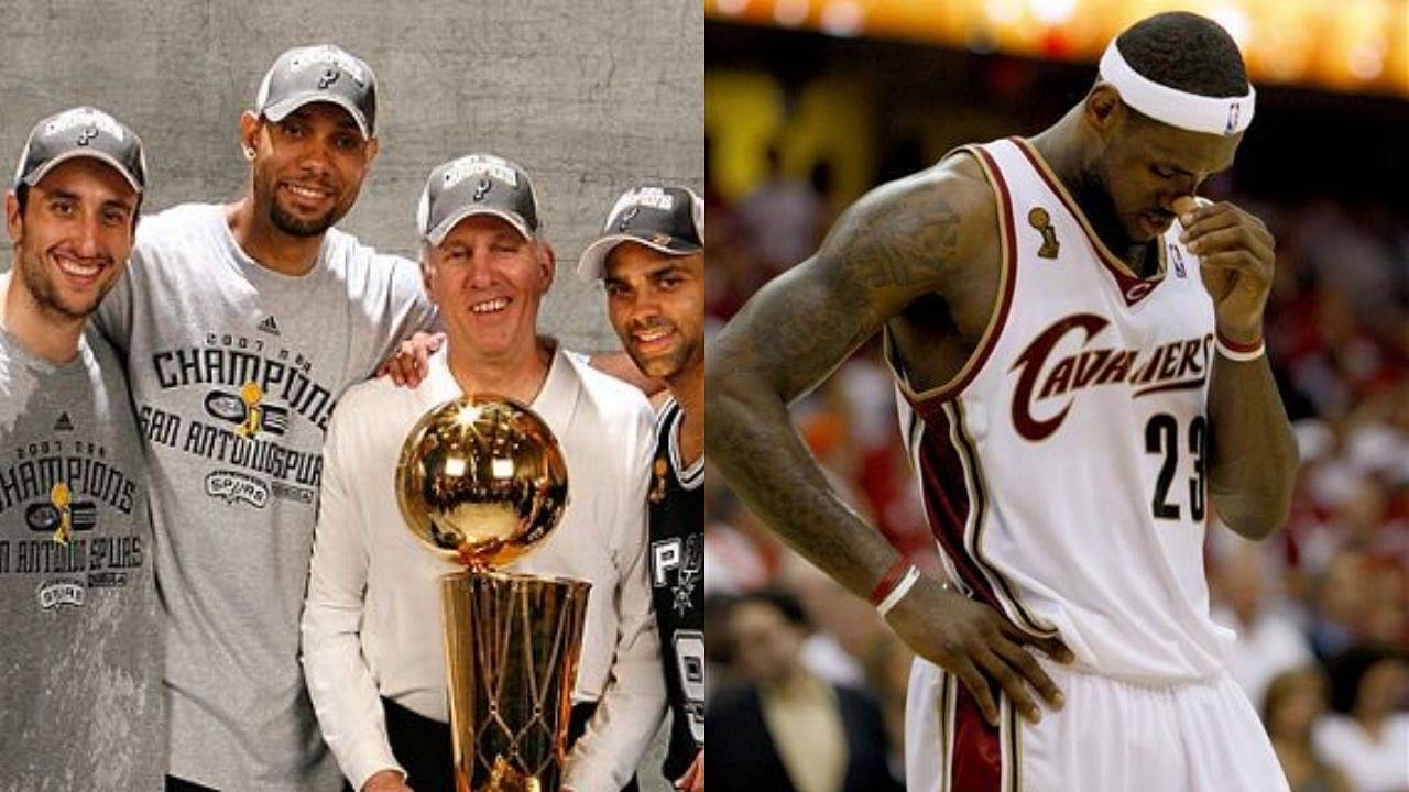 "Gregg Popovich put the clamps on LeBron James in the 2007 NBA Finals": The Spurs sent a 22-year old LBJ back to the drawing board