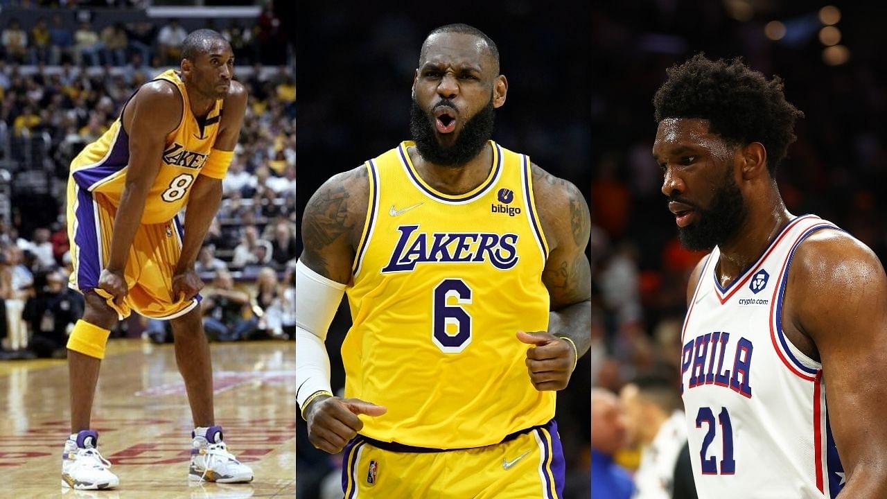 “LeBron James averaged 30+ with Kobe Bryant and Allen Iverson and he’s doing it again”: Lakers superstar is putting up 30+ 16 years later with Joel Embiid and Giannis