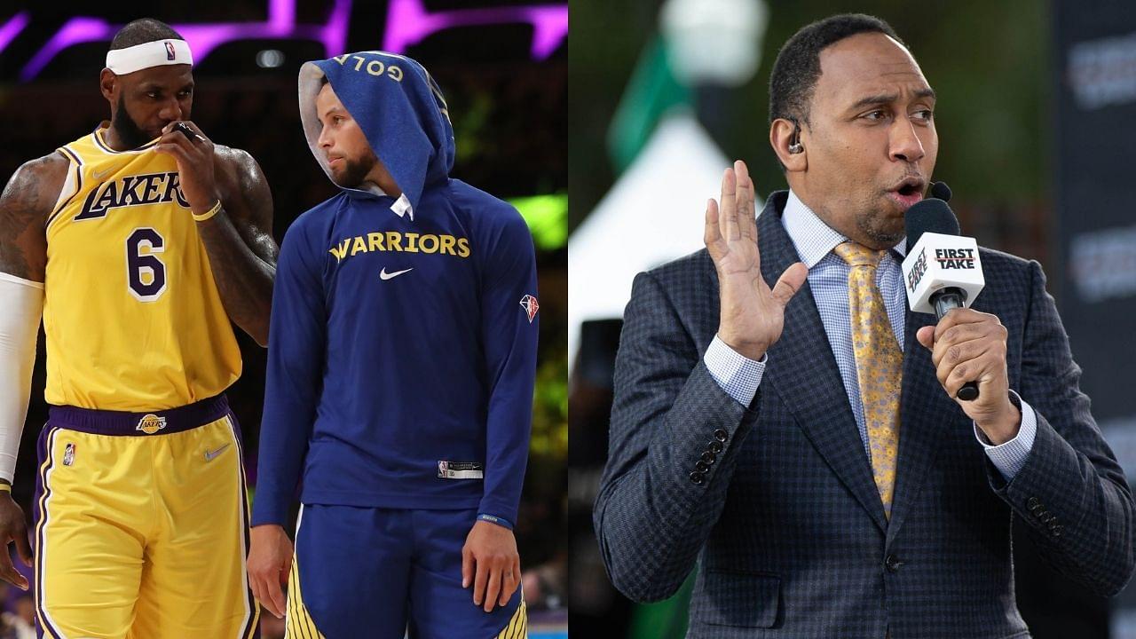 "You better believe Steph knows he's one ring short of matching LeBron's four": Stephen A. Smith gives his take on the King's desire to team up with the baby faced assassin