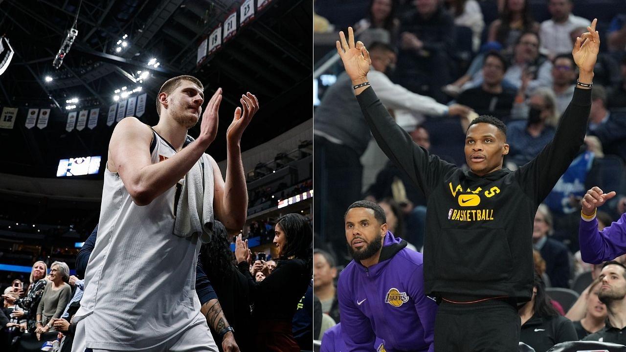 "Russell Westbrook and Wilt Chamberlain had those numbers too!": NBA Twitter reacts to Nikola Jokic leading the 2021-22 season MVP charts in the latest edition of power rankings