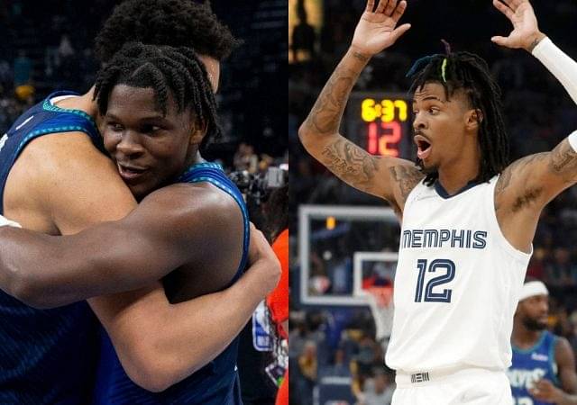 “8 year old Grizzlies fans tell me I suck and that I should go sit down!”: Anthony Edwards dishes on why he loves playing against Ja Morant and company following stellar Game 1 Timberwolves victory