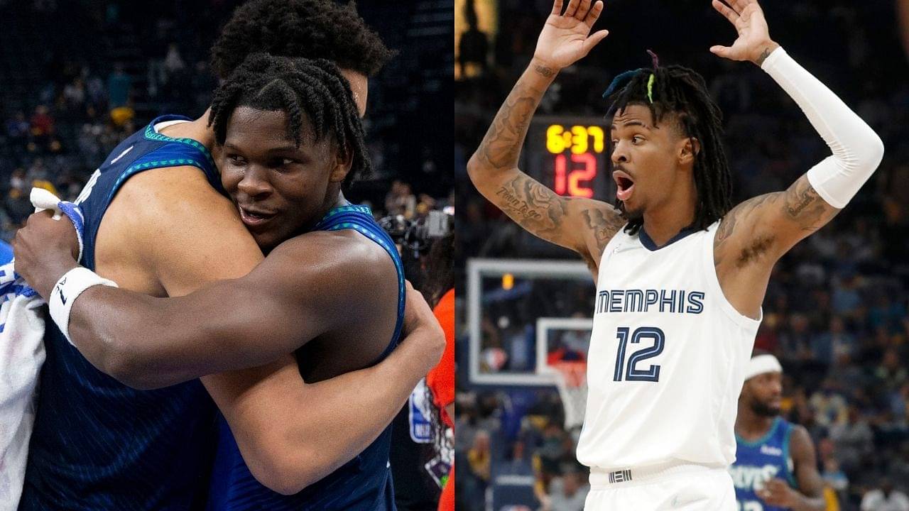 “8 year old Grizzlies fans tell me I suck and that I should go sit down!”: Anthony Edwards dishes on why he loves playing against Ja Morant and company following stellar Game 1 Timberwolves victory