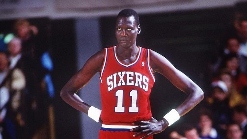 ‘Manute Bol was 40-50 years old when he got drafted’: Insane conspiracy theory shows how the tallest NBA player ever was also probably the oldest