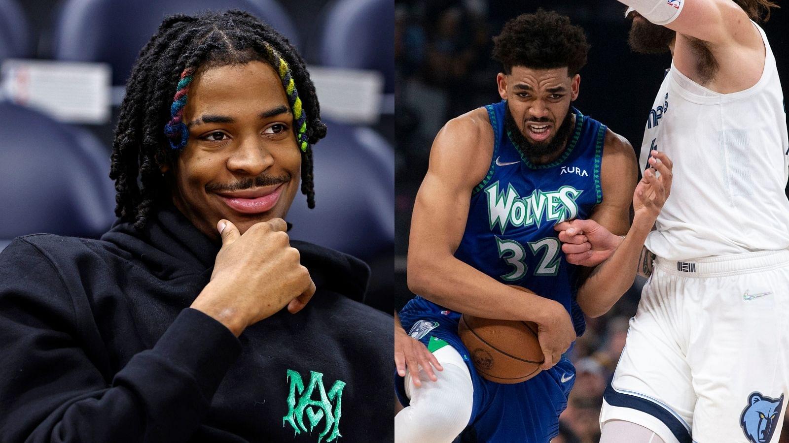 "We in Minnesota now Karl Anthony Towns???": Ja Morant destroys KAT on Twitter following Wolves All-Star's attempt to mock Grizzlies mid-game