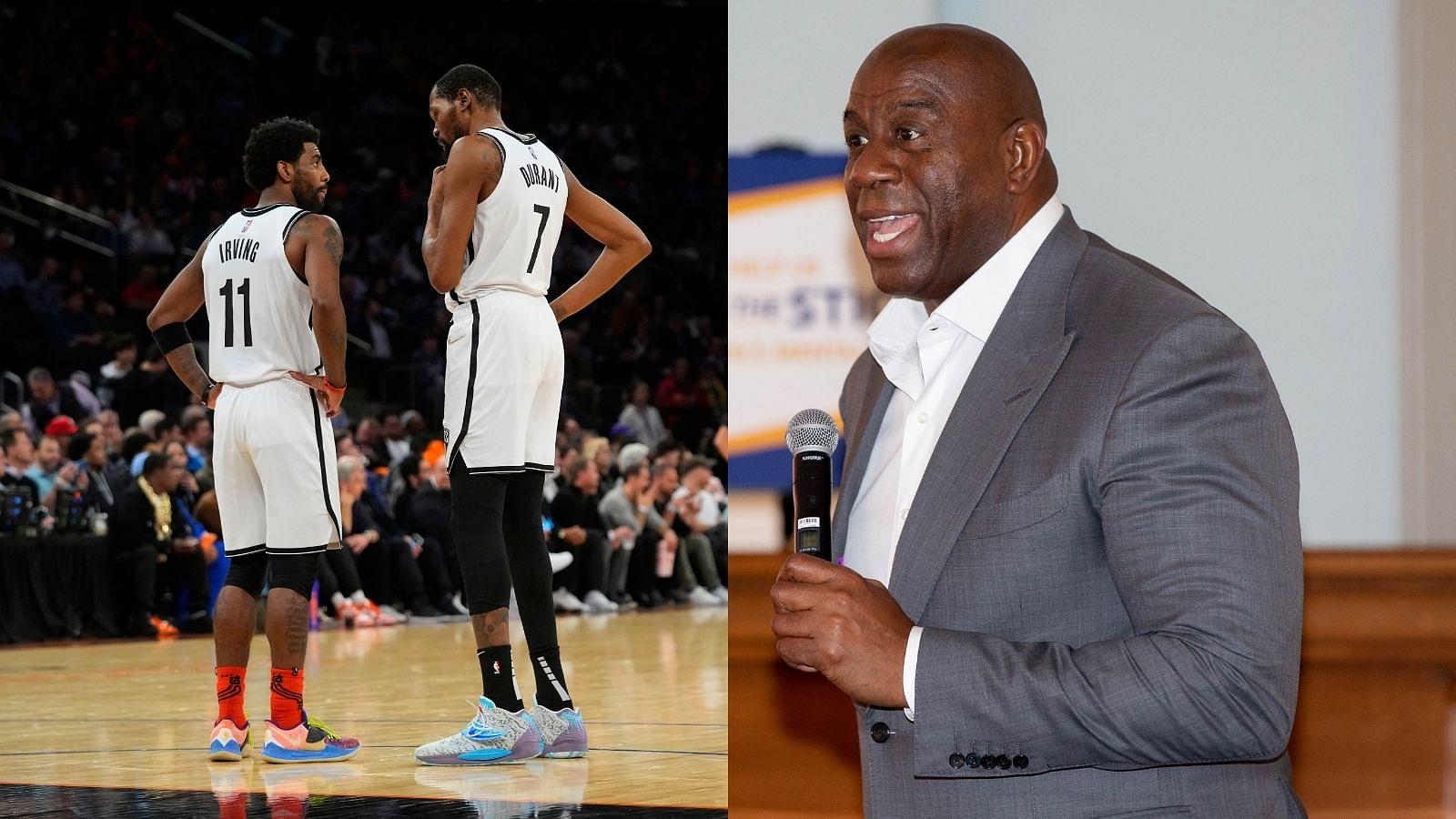 "I’m wondering if Kevin Durant and Kyrie Irving are even a good fit": Magic Johnson has his doubts over a recent debate that Nets duo is most skilled all time