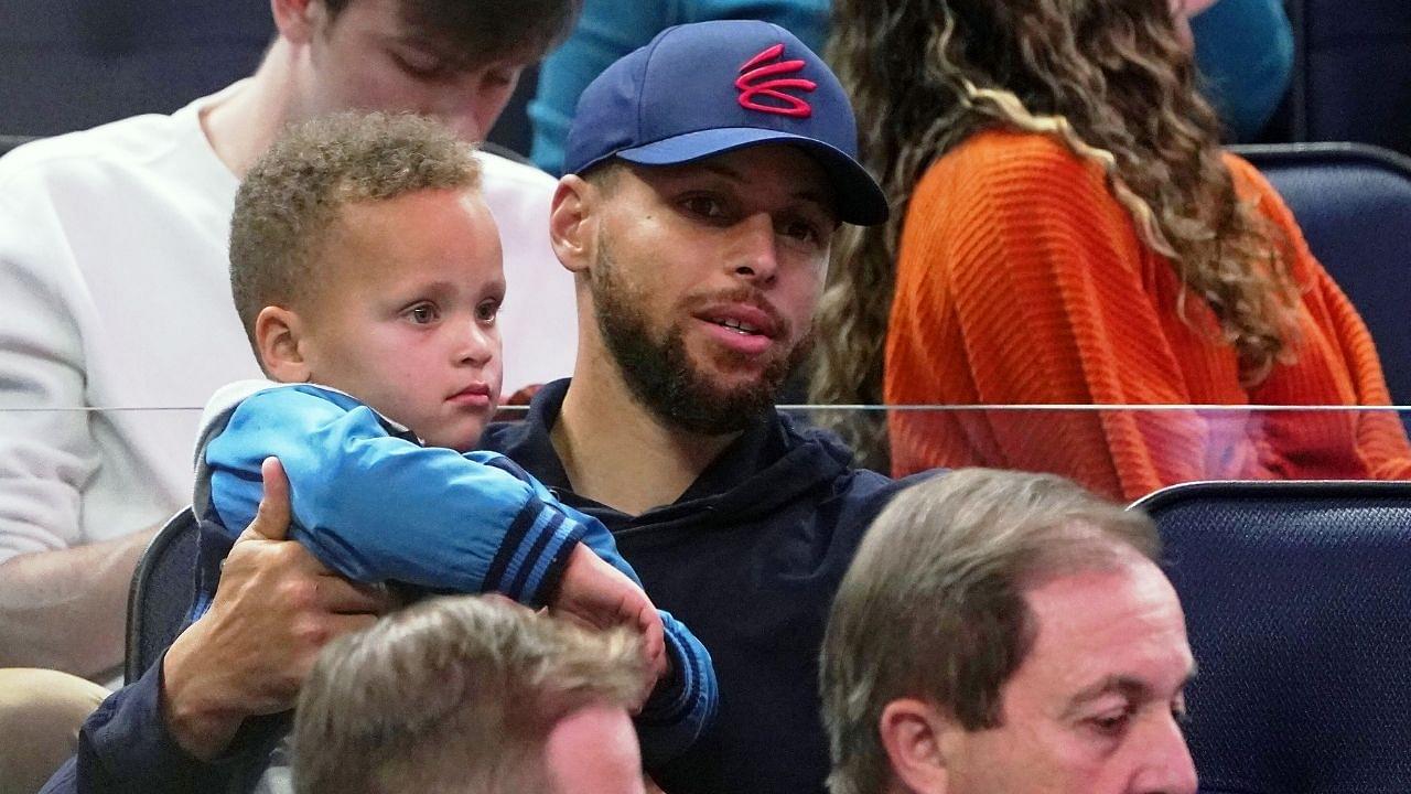 "Good luck daddy! #GoWarriors!": Stephen Curry recieves a beautiful surprise from Riley, Ryan and Canon ahead of playoffs