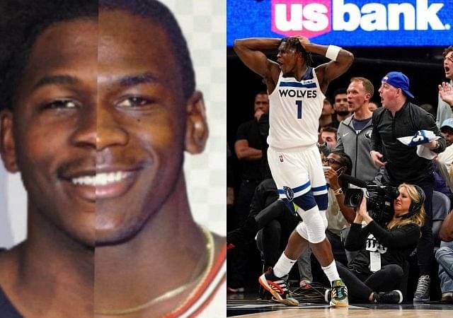 “Anthony Edwards or Michael Jordan??”: Timberwolves' #1 calls his inner MJ out, as Karl-Anthony fouls out at a crucial time in Play-in game against the Clippers