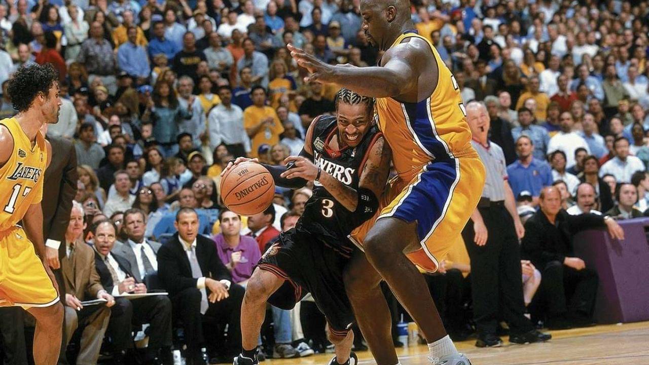 "Phil asked us do you wanna double Allen Iverson? and we said no": Shaquille O'Neal addresses AI spoiling Lakers' perfect 16-0 run in the 2001 NBA Finals