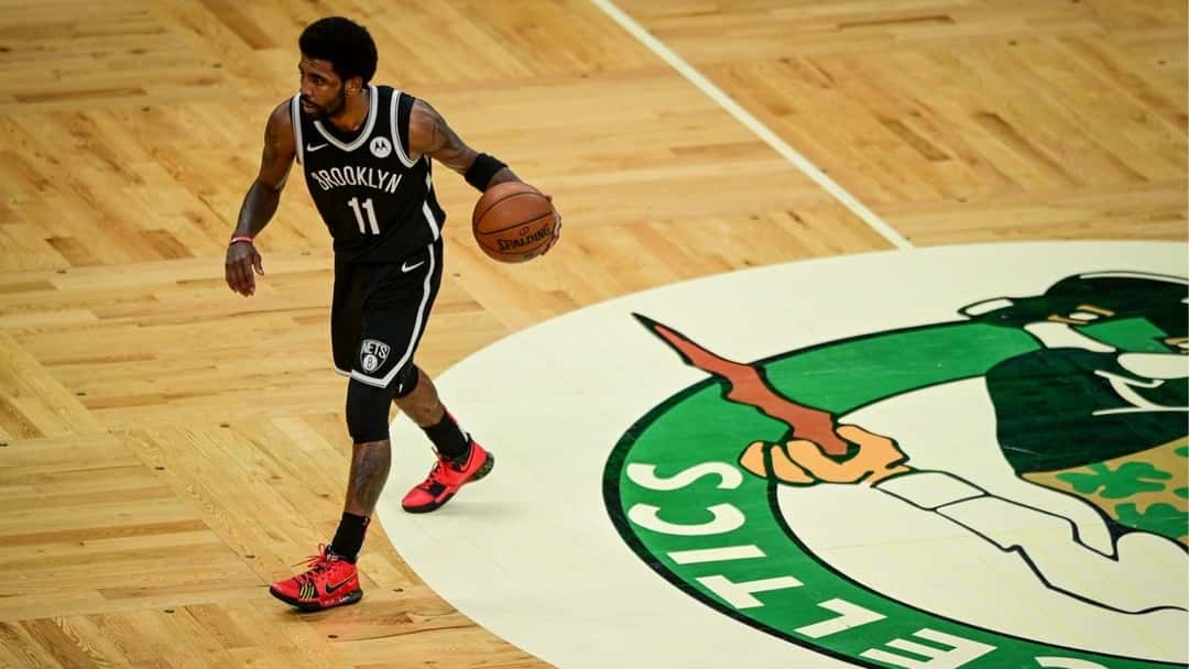 “F**k you, Celtics!” Kyrie Irving caught showing the middle finger