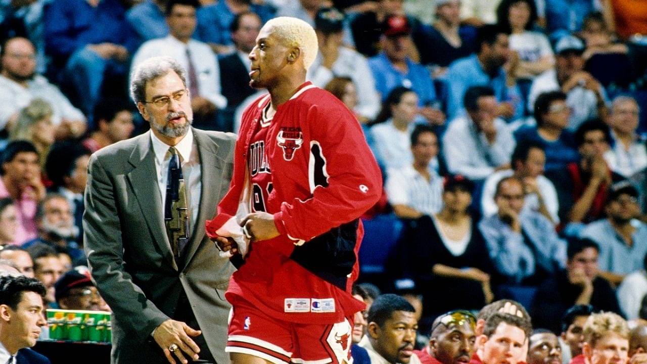 ‘Dennis Rodman got fined $200,000 for headbutting the referee’: When Phil Jackson laughed in disbelief as the Chicago Bulls star got ejected