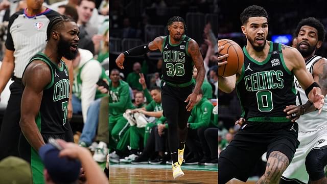 "Kyrie put on a show for Nets but Jayson Tatum and Jaylen Brown played like superstars": Marcus Smart and Co combine for a beautiful basketball play at the end to beat the Nets