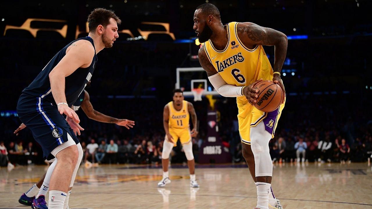 "LeBron James could be angling for a Luka Doncic team-up!": Brian Windhorst gives terrifying prediction on the King's future after Lakers fail to make play-in