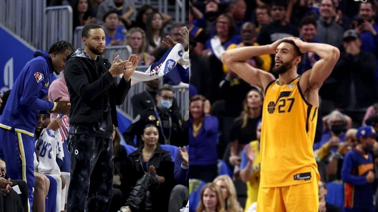 "Stephen Curry shot the Frenchman even before Klay Thompson's shot went in!": NBA Twitter has a riot as the Chef clowns Rudy Gobert on a defensive sequence
