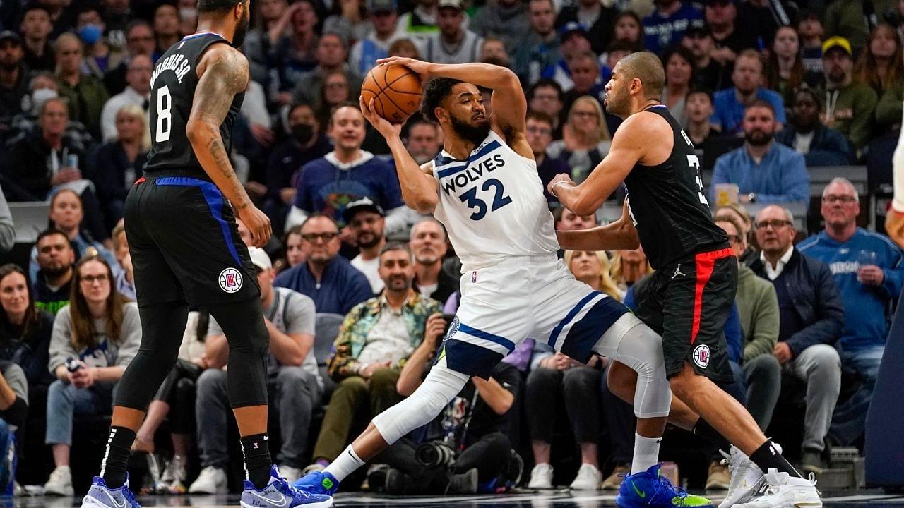 "It doesn't irritate me at all went home very happy": Karl-Anthony Towns on the Clippers' defense after being fouled out during the game