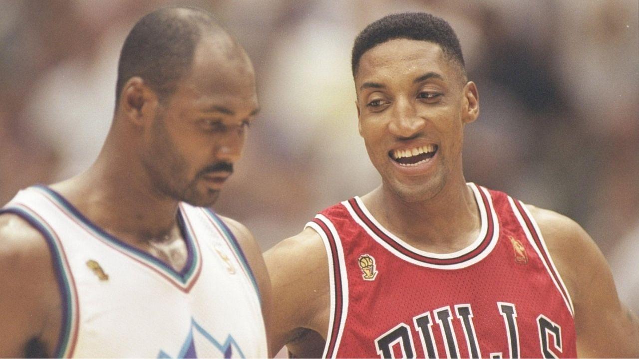 “Scottie Pippen could score 20 and stop you from getting a bucket whenever”: Karl Malone dishes out great praise towards the man who told him he couldn’t deliver