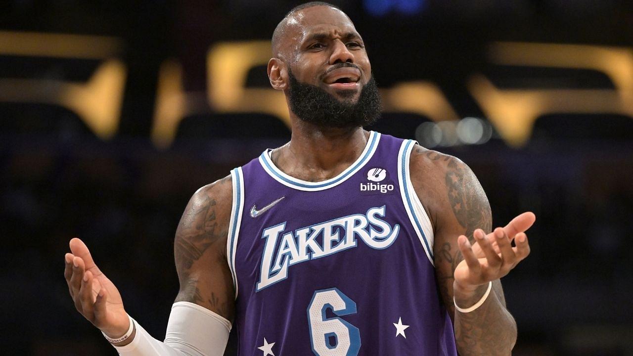 "LeBron James is 0-9 from 3 in game-tying shots!": NBA Twitter uncovers Lakers star's ABYSMAL crunch time numbers from this season
