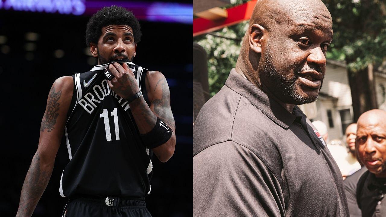 "You don't think people said stuff to Charles Barkley and Hakeem Olajuwon": Shaquille O'Neal tells Kyrie Irving to man up 