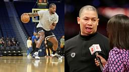 "Kawhi Leonard was at the practice and Ty Lue didn't see him?!": Fans wonder what the Clippers coach is hiding as The Claw shows up for practice ahead of Playoffs