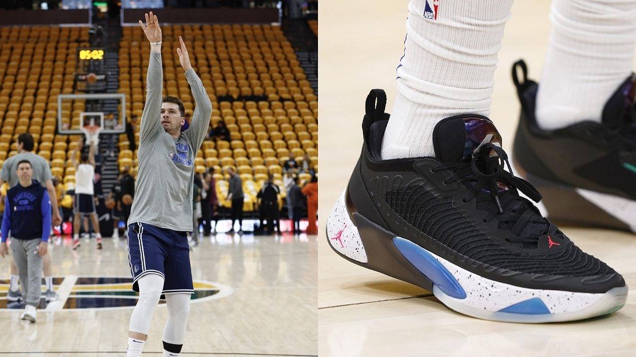 "Luka Doncic got done dirty, his PE's look like off brand Steph Curry's!": The Dallas superstar unveiled his first exclusive sneaker against the Utah Jazz and the fans don't like it