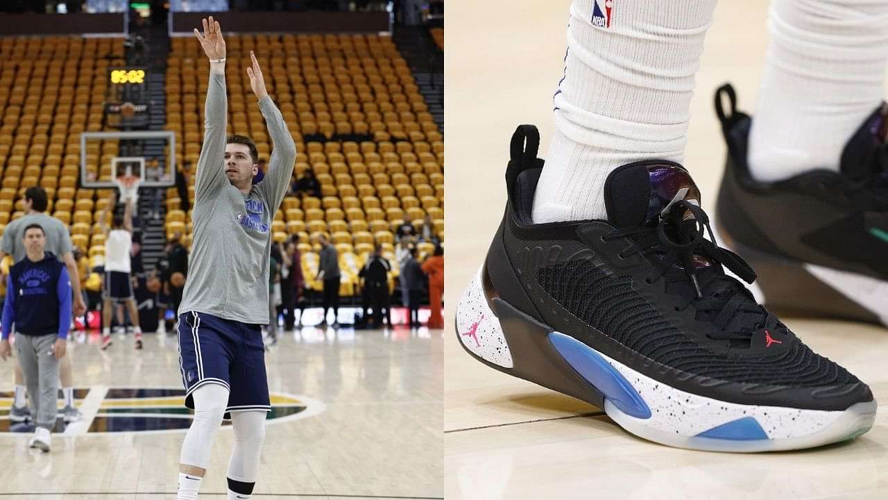 "Luka Doncic got done dirty, his PE's look like off brand Steph Curry's!": The Dallas superstar unveiled his first exclusive sneaker against the Utah Jazz and the fans don't like it