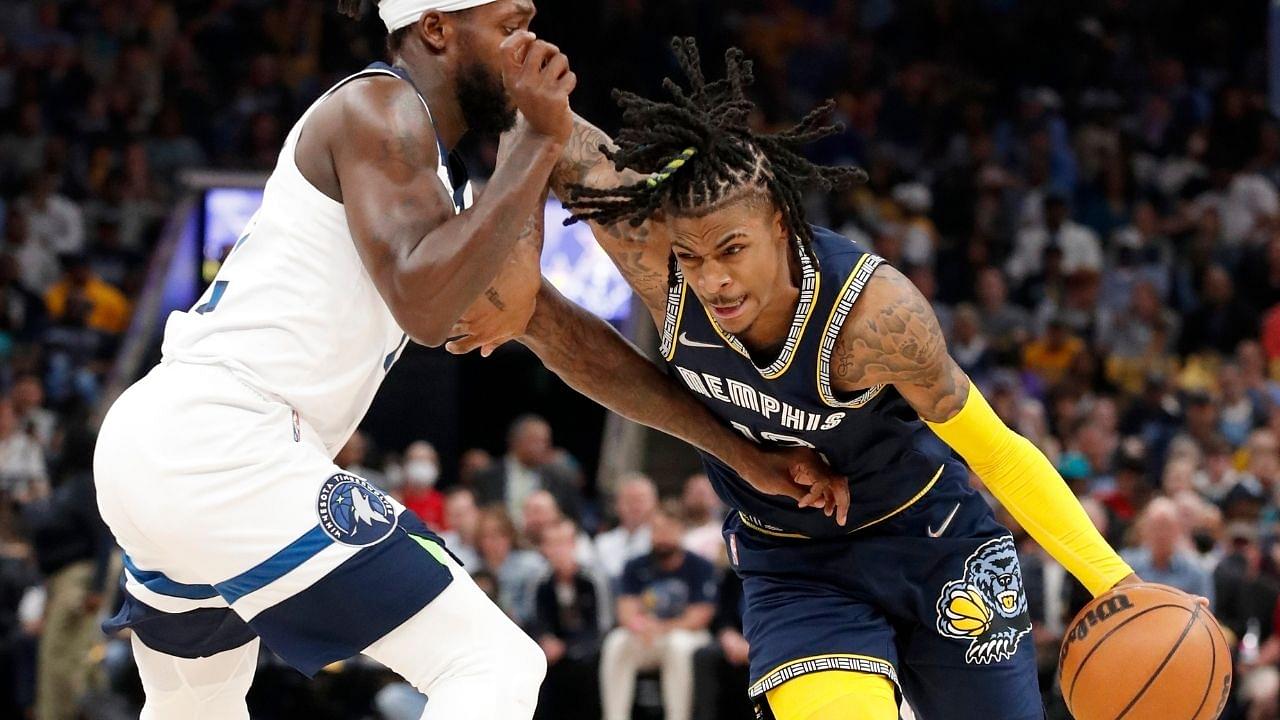 "The modern-day “Get the ball to Michael Jordan, everybody get the f*&# out of the way” line": NBA Twitter reacts to Ja Morant talking about his game-winner against the Timberwolves