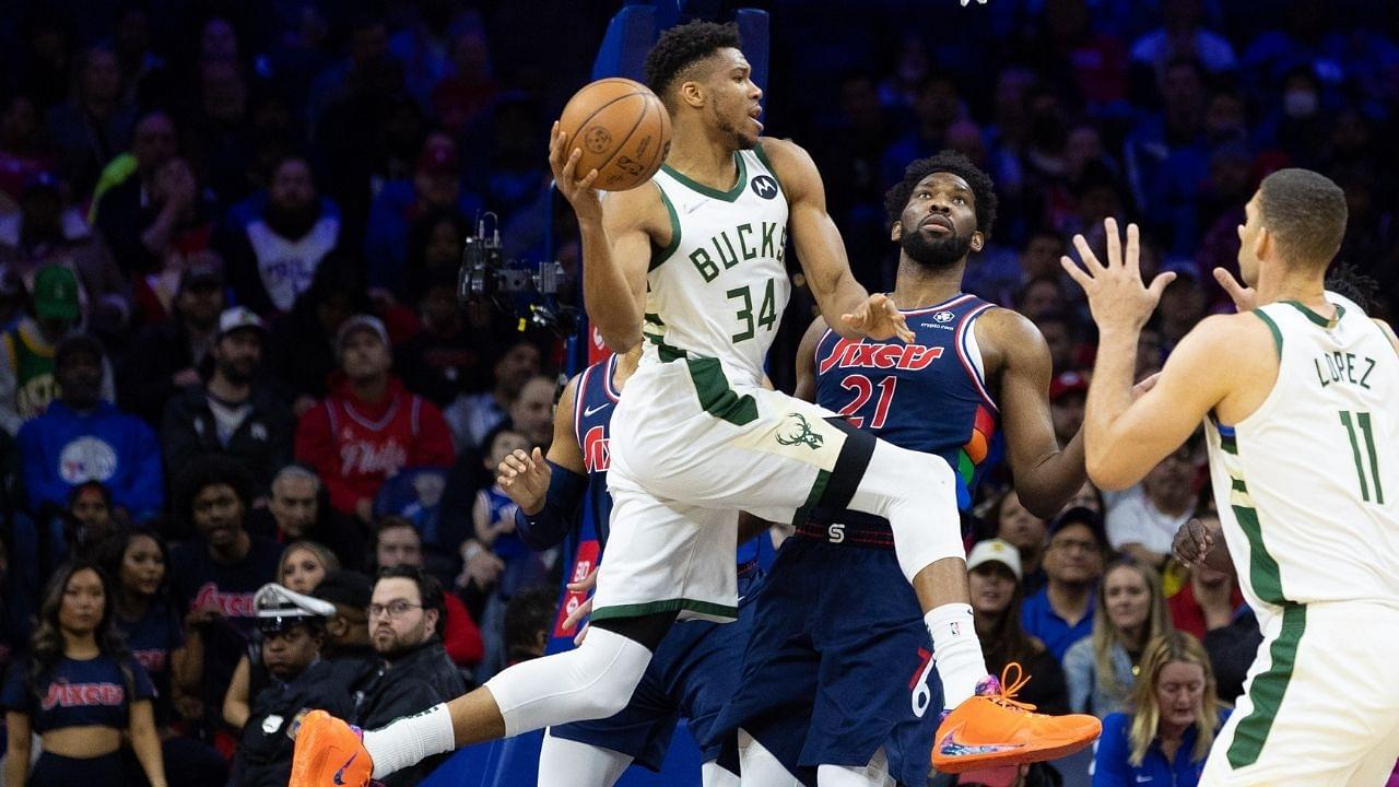 "Where's Giannis Antetokounmpo? That's the Finals MVP man!": Joel Embiid leaves JJ Redick speechless after he lists Kevin Durant, Nikola Jokic and 'The Process' as the Top 3 players in the NBA