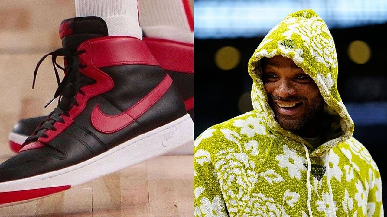 "Sneaker God P.J. Tucker pays homage to Michael Jordan": The Miami forward tones down on flash but still brought the Heat with the Air Ships