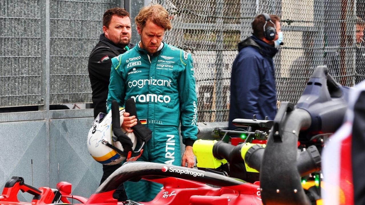 "He just peaked under the car shamelessly"- Watch as 'Inspector Sebastian Vettel' makes a return at the Imola Grand Prix