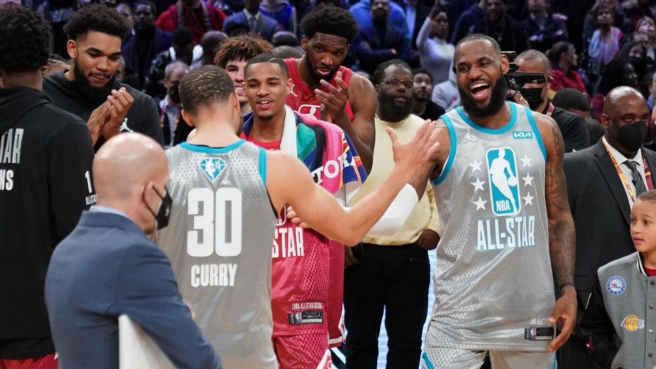 "Apart from Bronny, Stephen Curry is the one guy I wanna play with!": LeBron James names the Warriors' superstar as the one current player he'd want to team up with