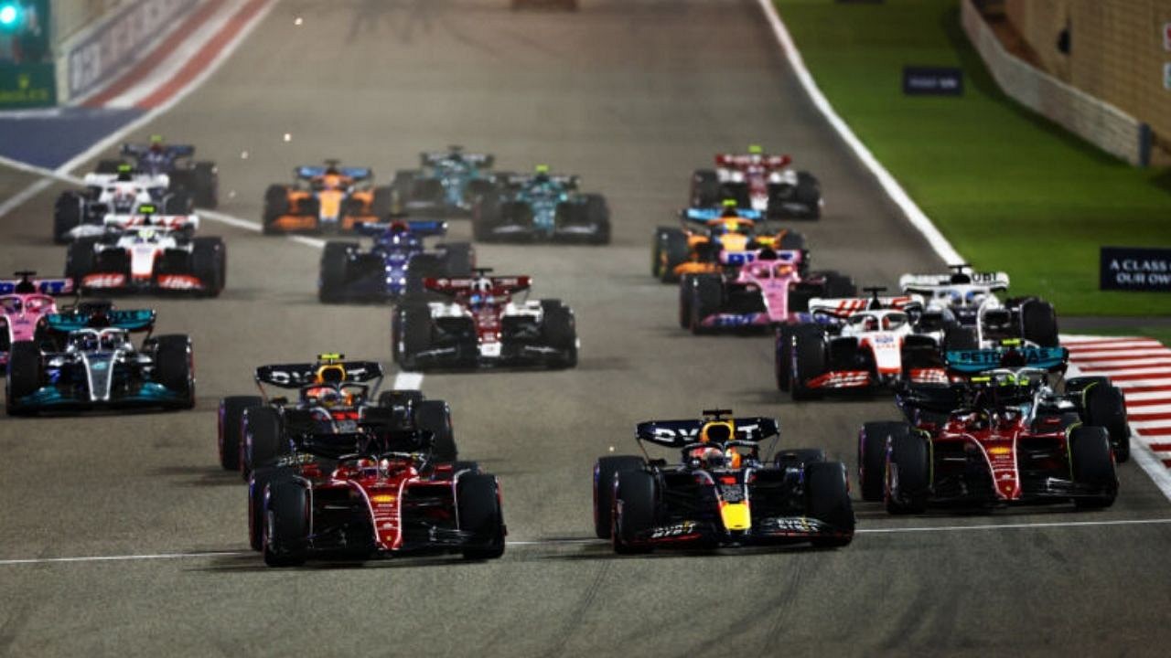 2022 Bahrain Grand Prix: Kevin Magnussen across the line in P5, 