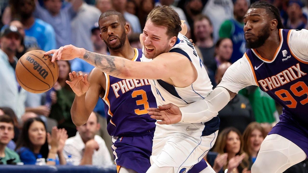 "Scott Foster as a belated birthday present for Chris Paul in Game 4???": Nick Wright makes an absurd statement after the Point God gets beaten by Luka Doncic and the Mavericks on his birthday
