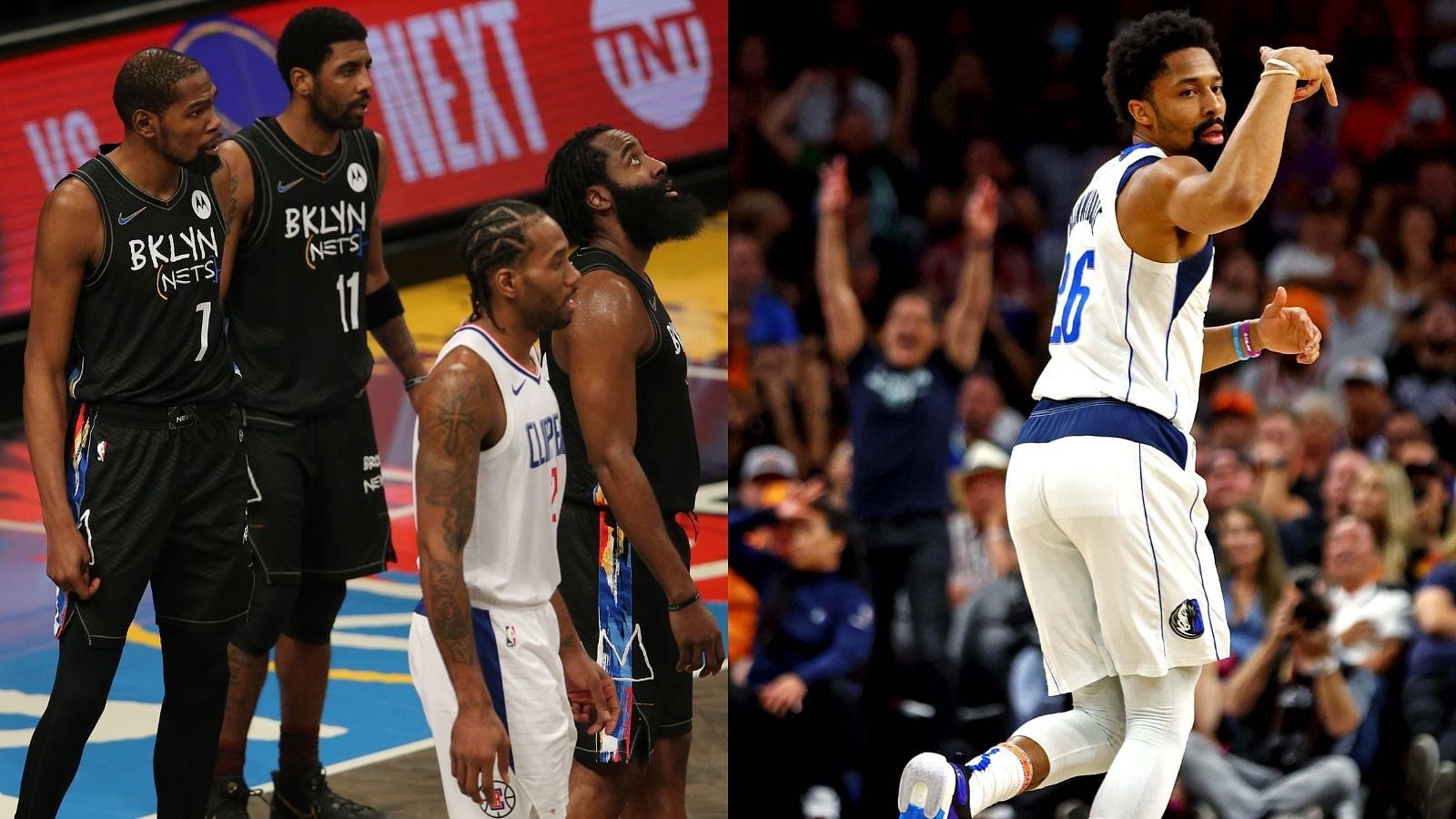 "Spencer Dinwiddie made the Conference Finals earlier than KD, Kyrie Irving and James Harden":