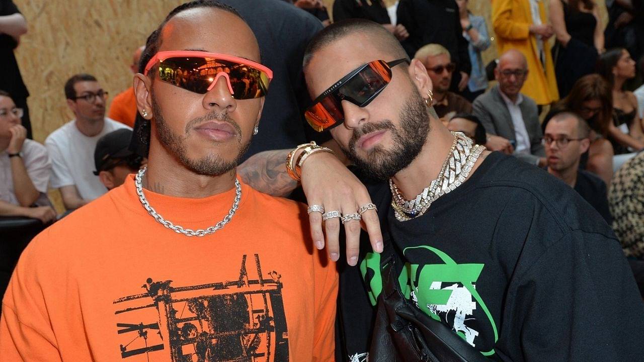 "Lewis Hamilton is a very good friend of mine" - Maluma went around the Miami GP looking for the seven-time world champion to give him a hug
