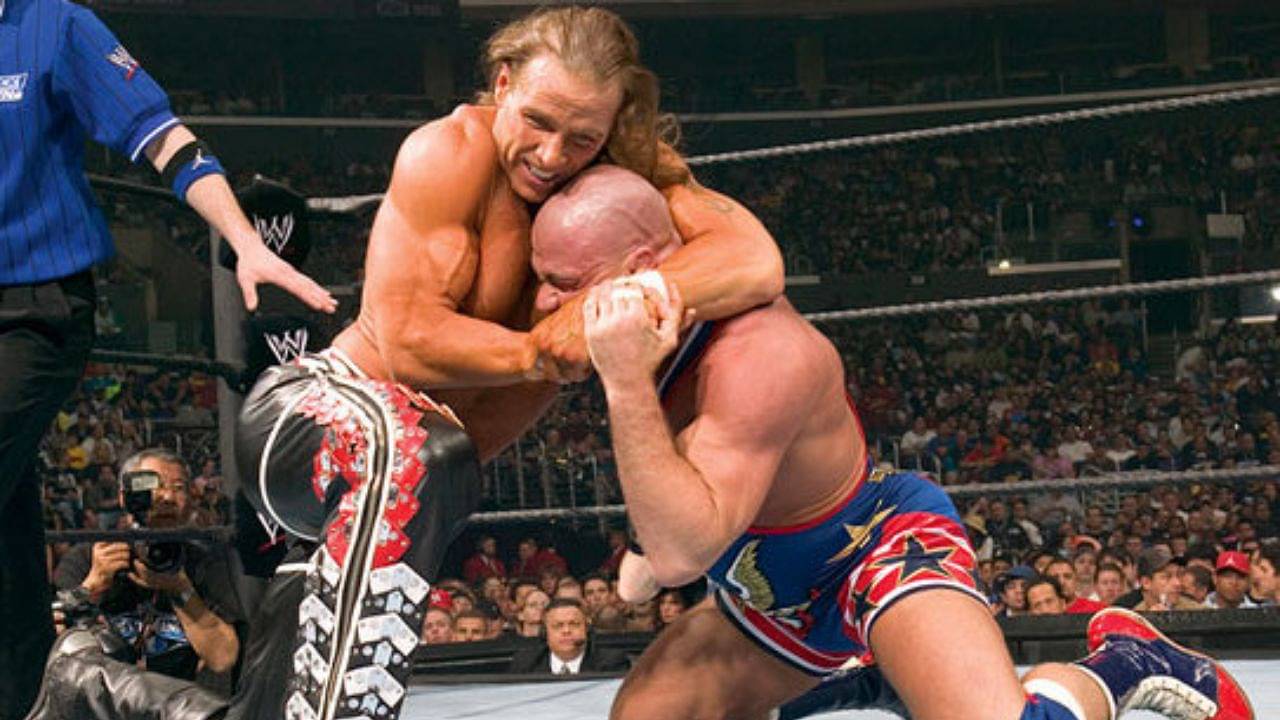 Kurt Angle Chris Jericho Shawn Michaels