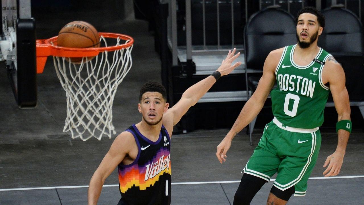"Jayson Tatum makes $30 million a year, but Devin Booker and Donovan Mitchell make more!": The Boston Celtics star is the 10th highest earner U25