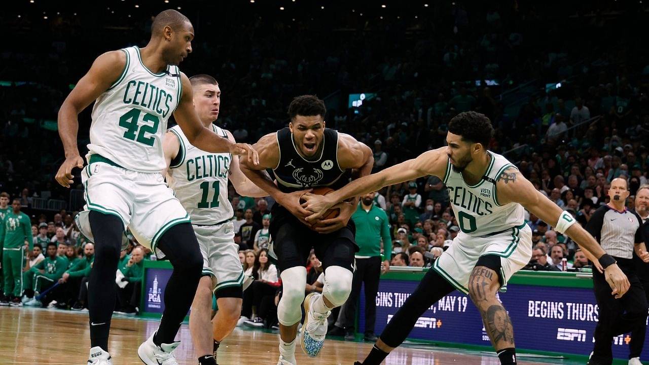 "Michael Jordan and LeBron James never did what Giannis Antetokounmpo is doing!": 200 points, 100 rebounds, and 50 assists for the first time in a playoff series, The Greek Freak scripts history