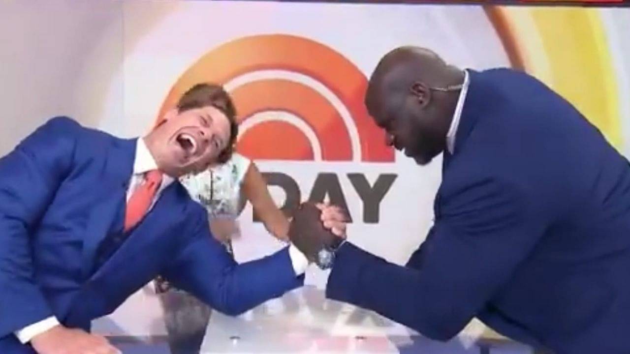 "John Cena is the strongest guy in the NBA!": When Shaquille O'Neal praised WWE star after their epic arm-wrestling duel