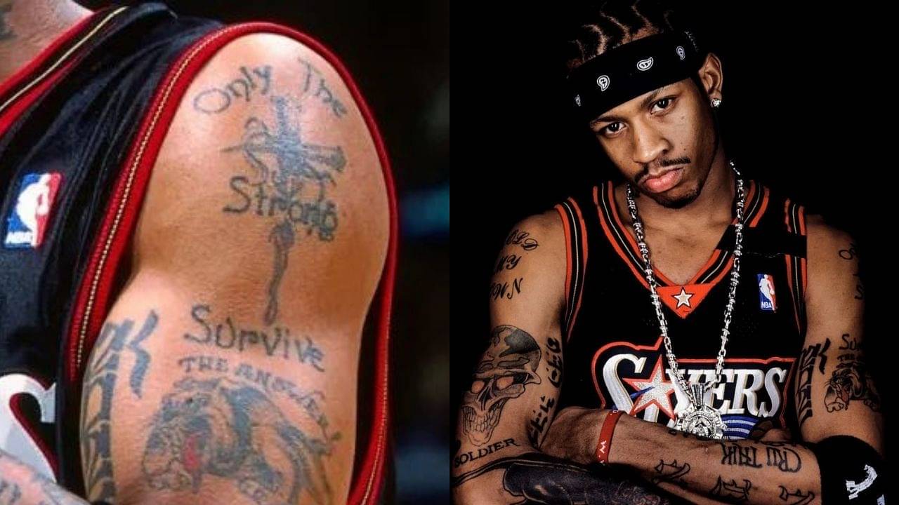 My 'Only the Strong Survive' tattoo is about my upbringing and my  obstacles”: Allen Iverson broke down his most meaningful tattoo and what it  represents - The SportsRush