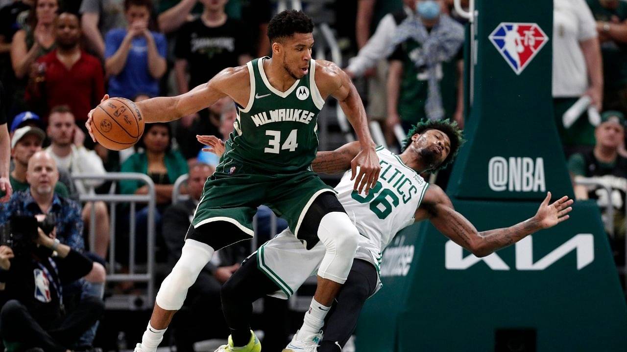"Wilt Chamberlain has 2, Shaq has 1, and now Giannis Antetokounmpo joins the coveted list!": The Bucks fall but the reigning Finals MVP puts up an absurd statline