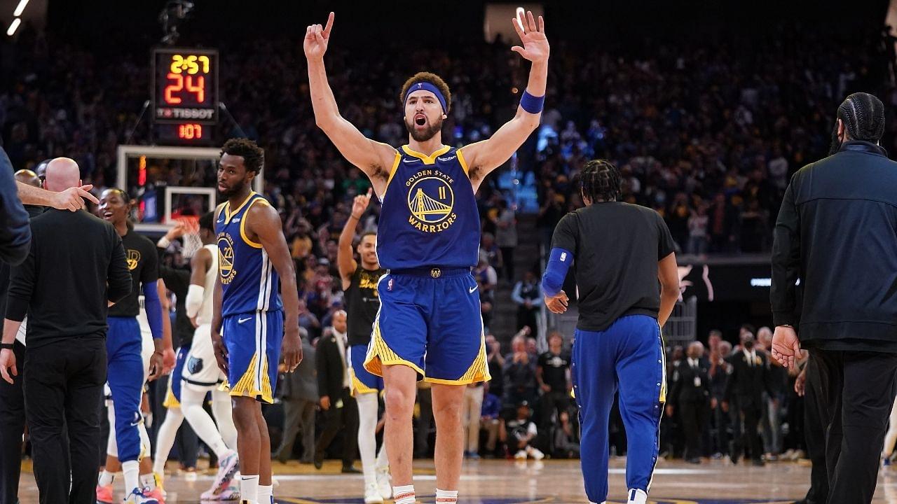 “Stephen Curry, Ray Allen, Damian Lillard, and now Klay Thompson”: The Splash Brother joins an elite company after recording the most number of career playoff games with 8 made threes