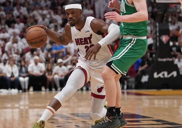 "LeBron James and Dwyane Wade have 2 games with 40-5-5, and Jimmy Butler has 3!": The Miami Heat superstar's helps push past the Boston Celtics to take the first game!