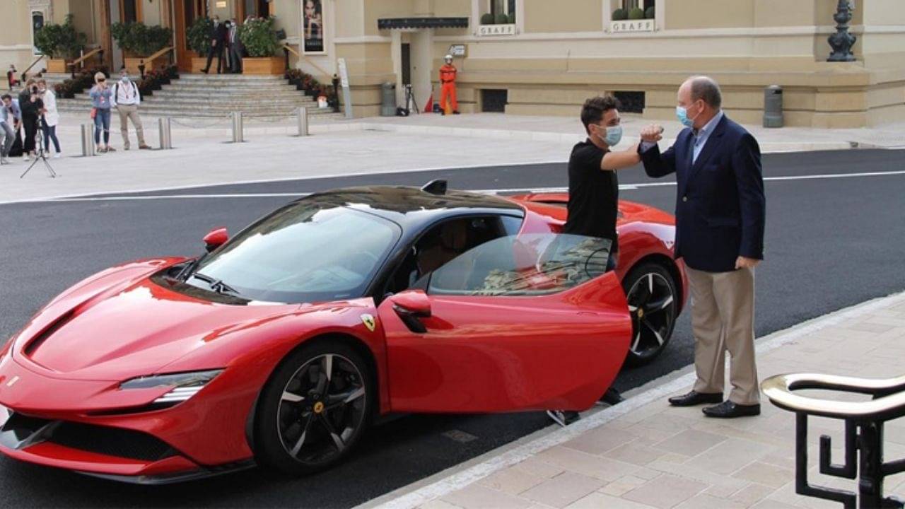 "Charles Leclerc taking Price Albert on a $700,000 Ferrari SF90 ride"- Watch the Ferrari star take the Prince of Monaco out for a spin around the Principality